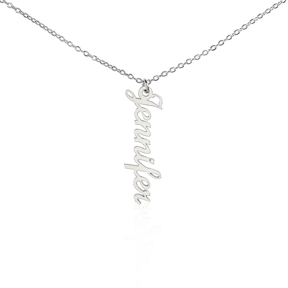 Classic Vertical Name Necklace