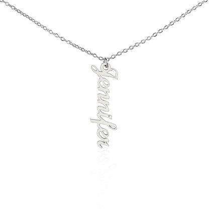 Classic Vertical Name Necklace