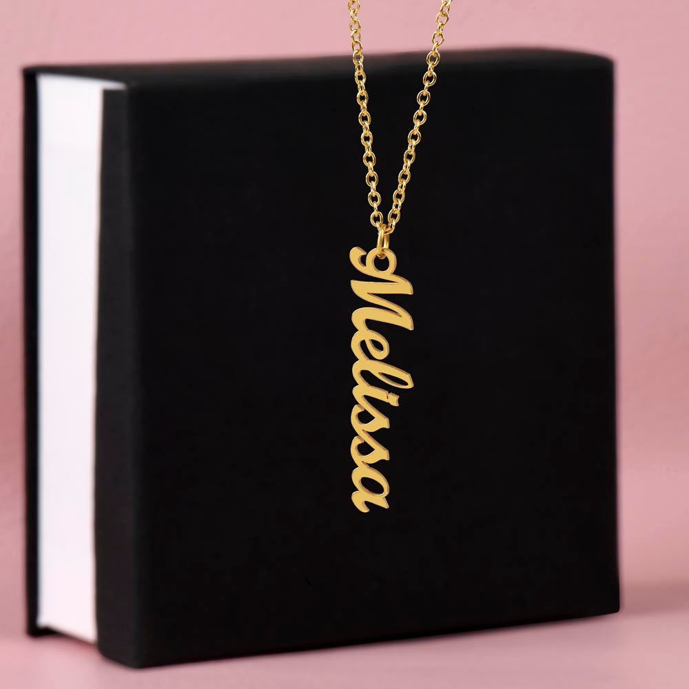 Classic Vertical Name Necklace