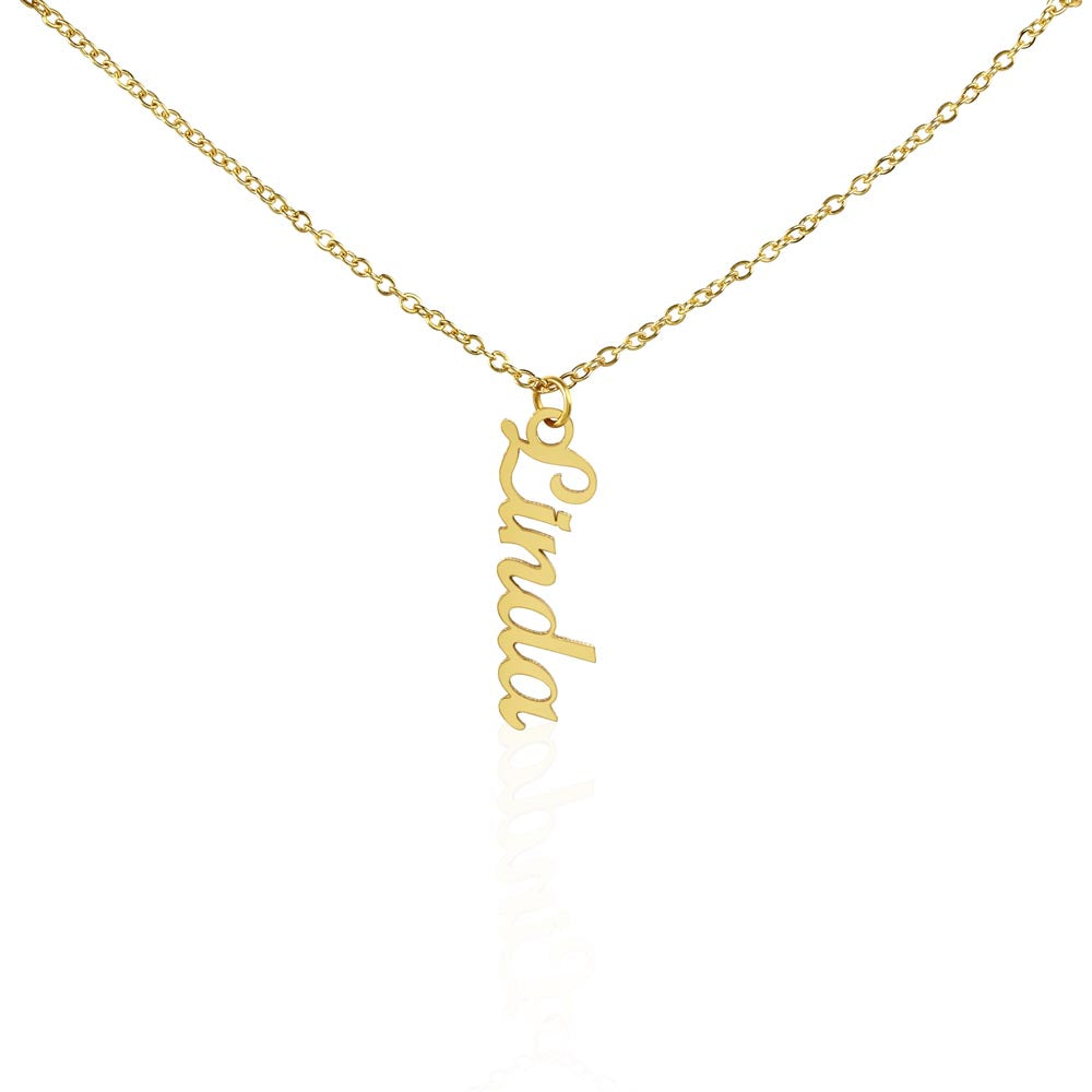 Classic Vertical Name Necklace