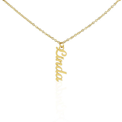 Classic Vertical Name Necklace